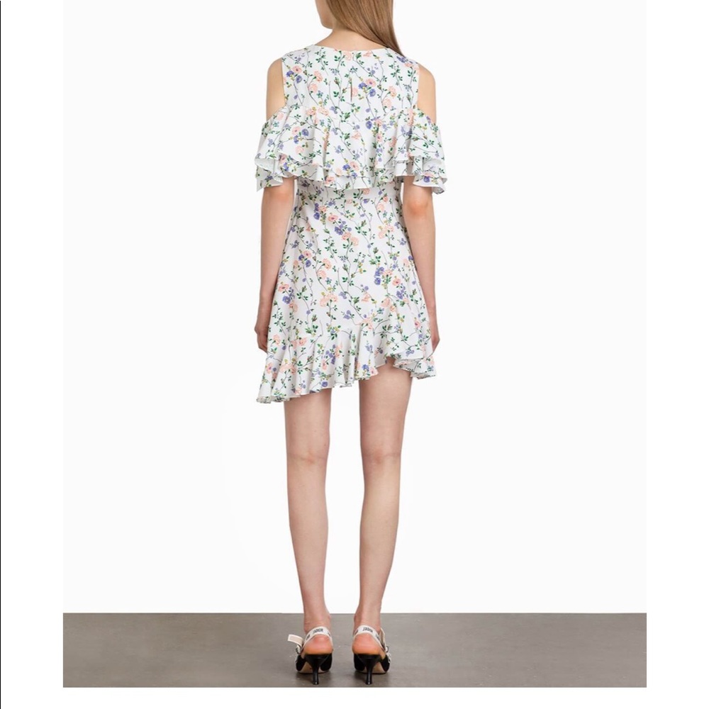 Floral Asymmetric Ruffle Dress - Picture 4 of 4